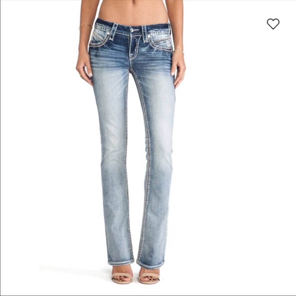 Rock revival marissa straight jeans size 27